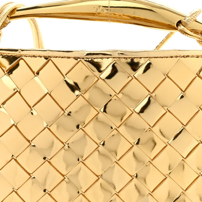 Bottega Veneta Mirror Laminated Nappa Intrecciato Mini Sardine Bag Gold 7 of 10