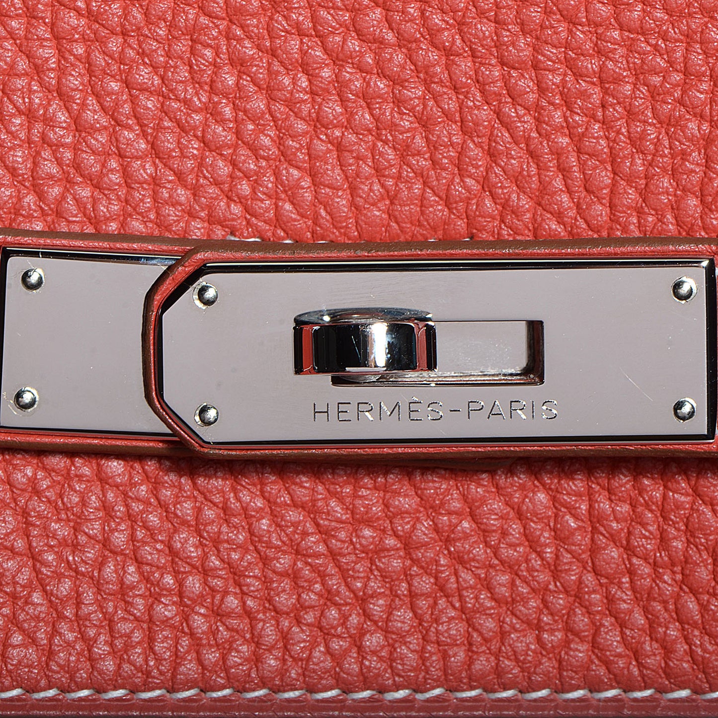 Togo Eclat Birkin 40 Sanguine and Blanc