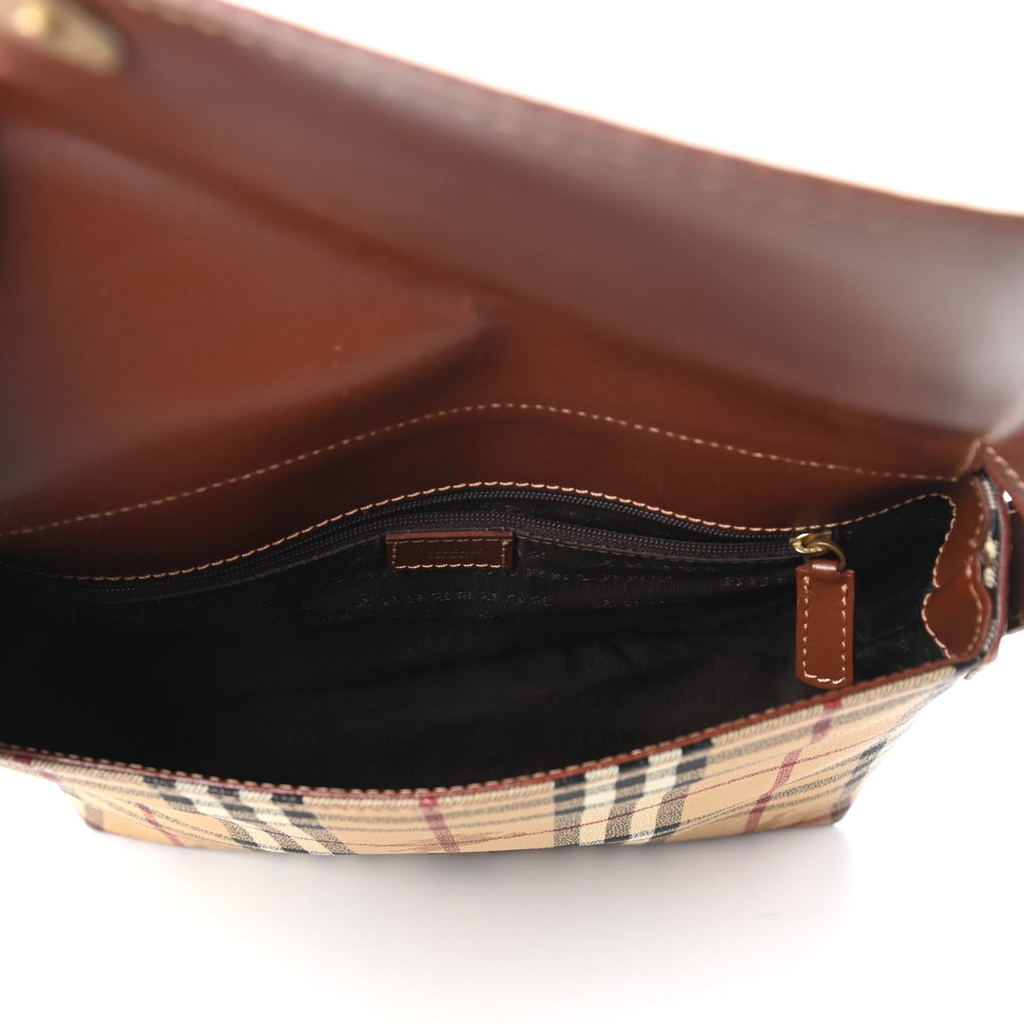 Haymarket Check Crossbody Bag Brown