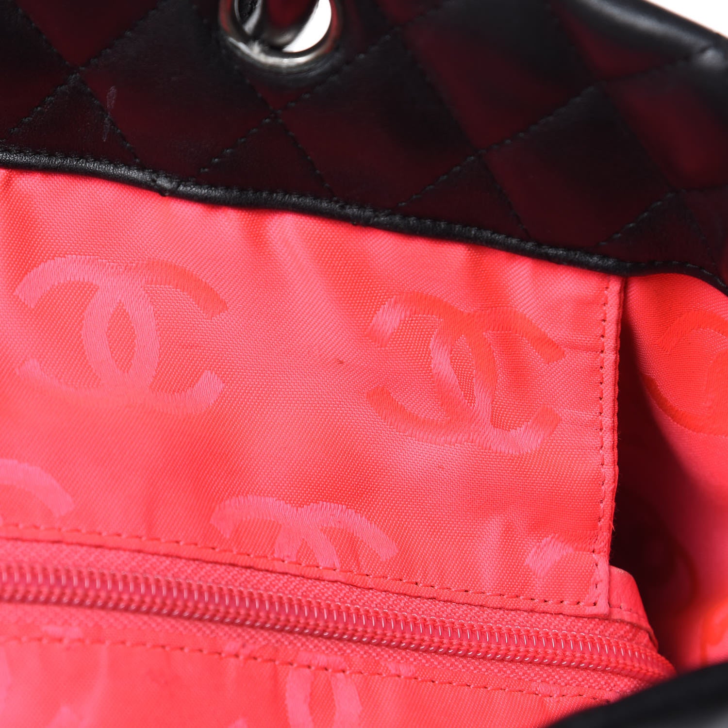 Chanel Calfskin Quilted Large Cambon Tote Black 17 of 18