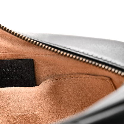 Gucci Calfskin Matelasse Small GG Marmont Chain Shoulder Bag Black 7 of 11
