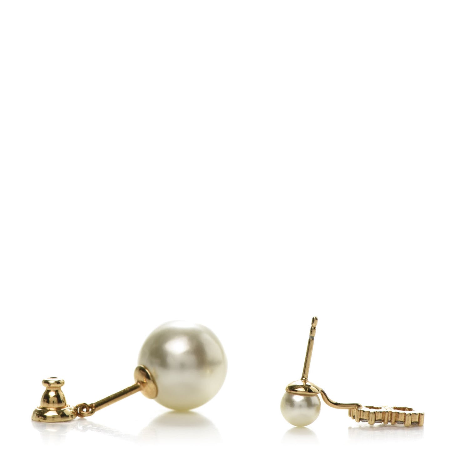 Crystal Pearl My ABCDior B Tribale Earring Gold