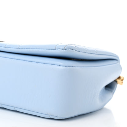 Burberry Lambskin Quilted Small Lola Bag Pale Blue 10 of 10