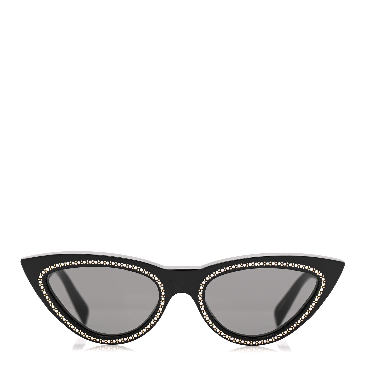 Acetate Crystal Cat Eye Sunglasses CL4019IS Black