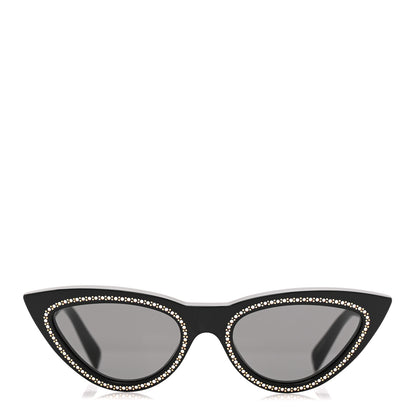 Celine Acetate Crystal Cat Eye Sunglasses CL4019IS Black 2 of 8