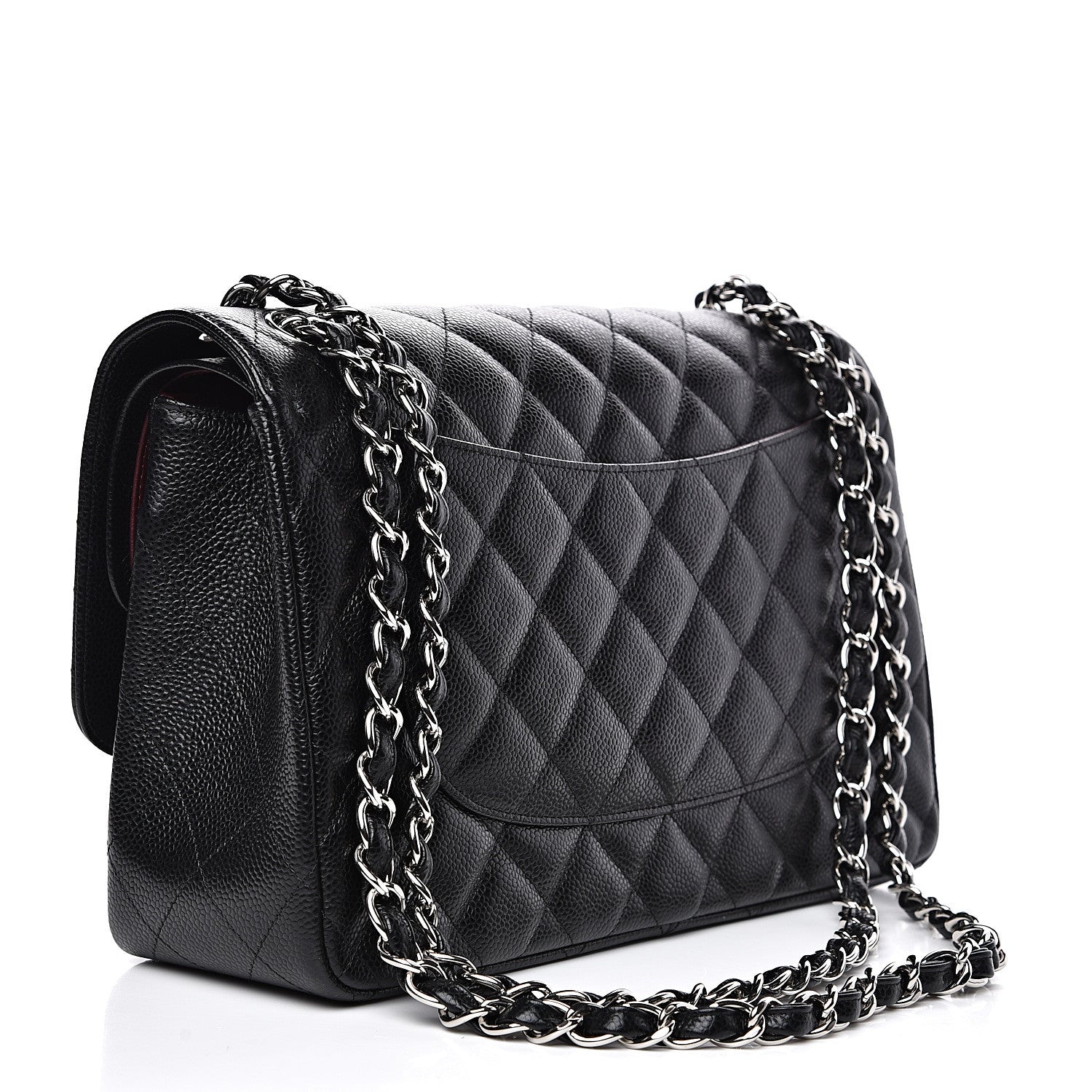Chanel Caviar Quilted Jumbo Double Flap Black 3 of 10