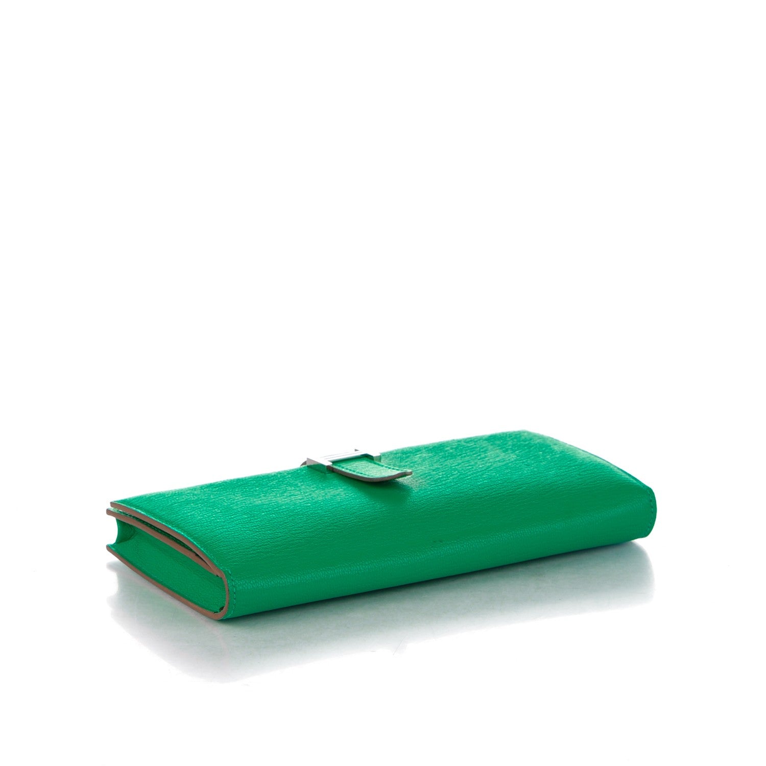 Hermes Chevre Mysore Bearn Gusset Wallet Menthe 4 of 7