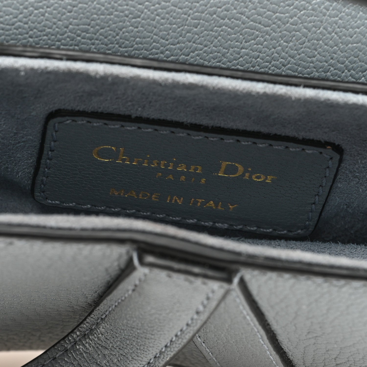 Christian Dior Goatskin Micro Saddle Bag Cloud Blue 6 of 9