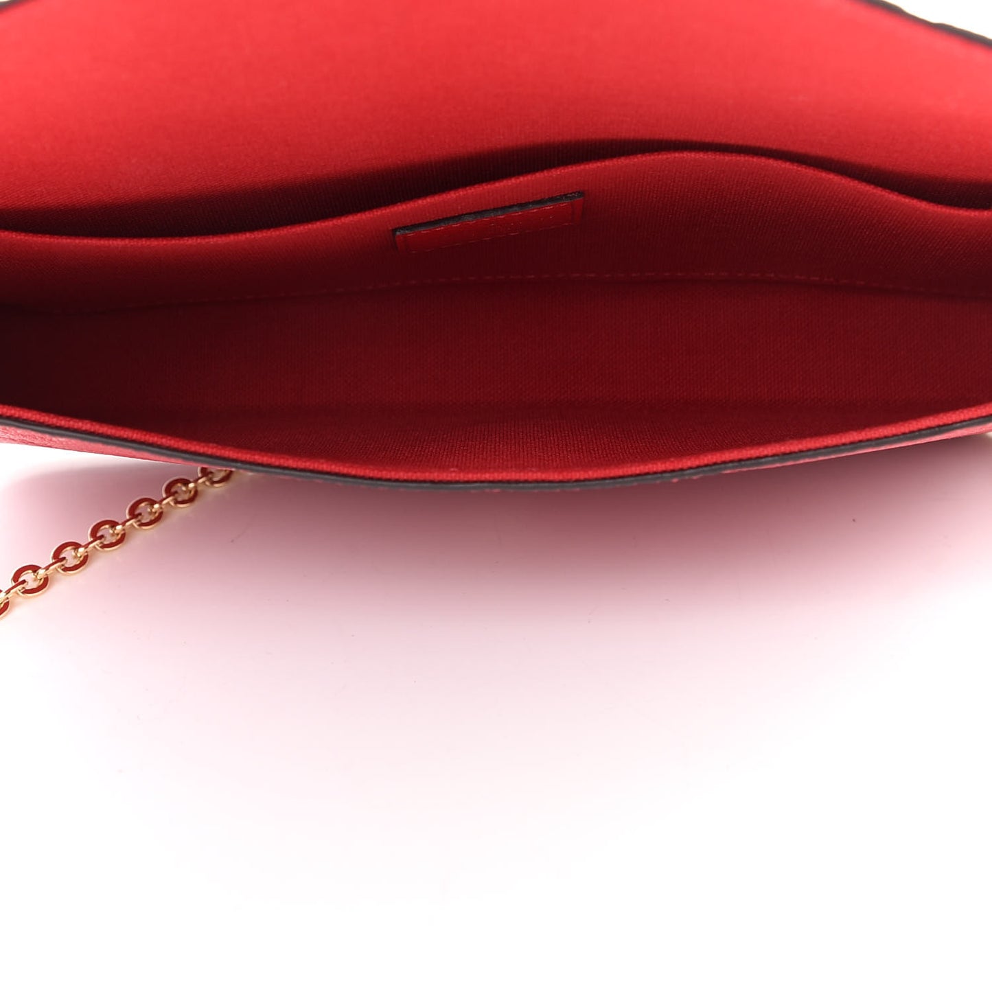 Empreinte Pochette Felicie Chain Wallet Scarlet