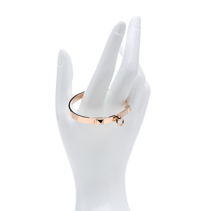 Hermes 18K Rose Gold PM Collier De Chien Bracelet SH 2 of 5
