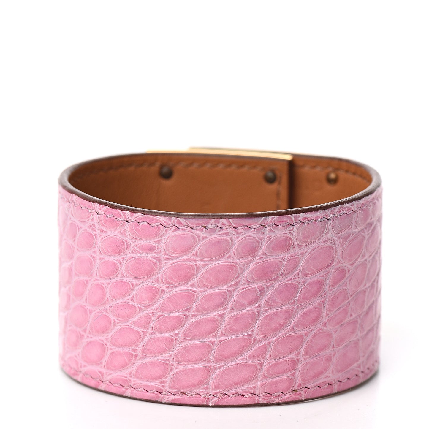 Matte Alligator Kelly Dog Bracelet T2 5P Pink