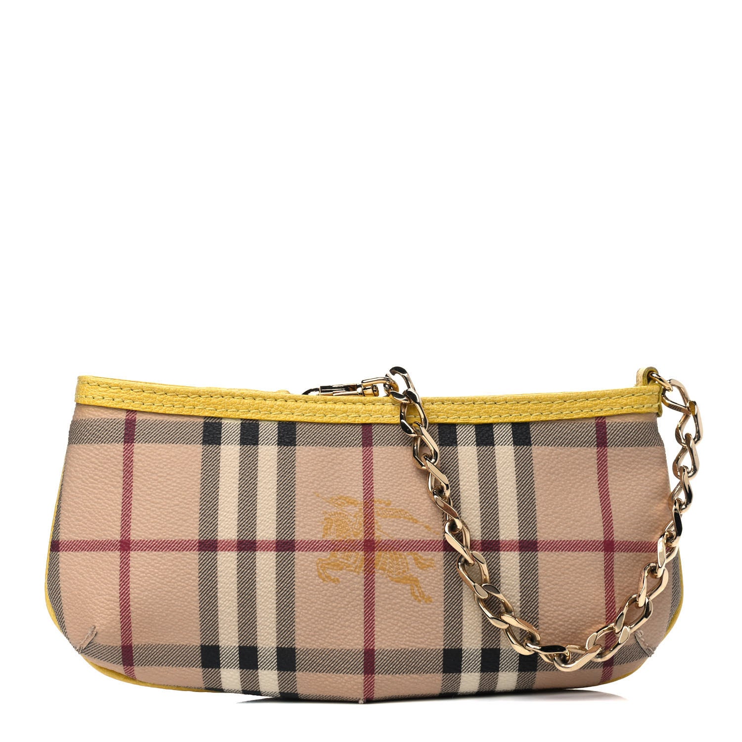 Burberry Haymarket Check Clara Pochette Yellow 1 of 4