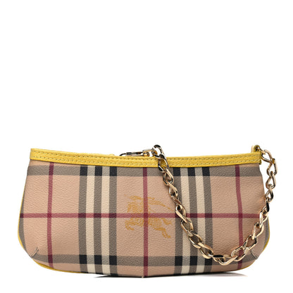 Burberry Haymarket Check Clara Pochette Yellow 1 of 4