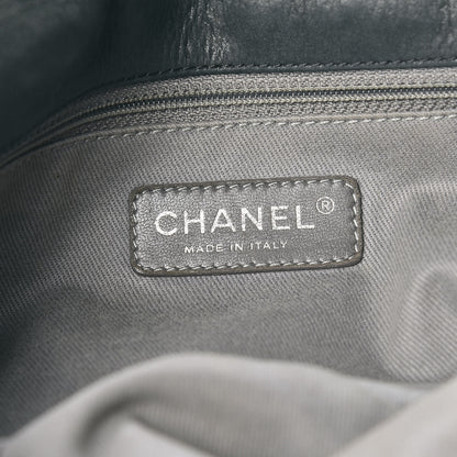 Chanel Iridescent Calfskin Glint Flap Grey 7 of 10