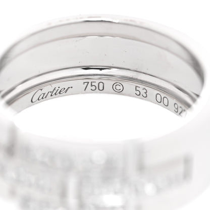 Cartier 18K White Gold Diamond Maillon Panthere Ring 53 6.5 4 of 6