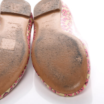 Louis Vuitton Patent Leopard Ballet Flats 40 Blanc Corail 11 of 15
