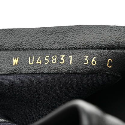 Chanel Stretch Lambskin Cap Toe CC Uniform Short Boots 36 Black 7 of 9