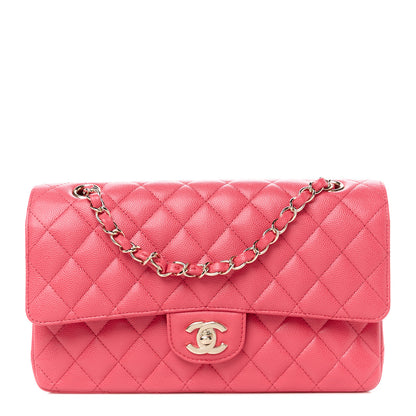 Chanel Caviar Quilted Medium Double Flap Pink 1 of 11