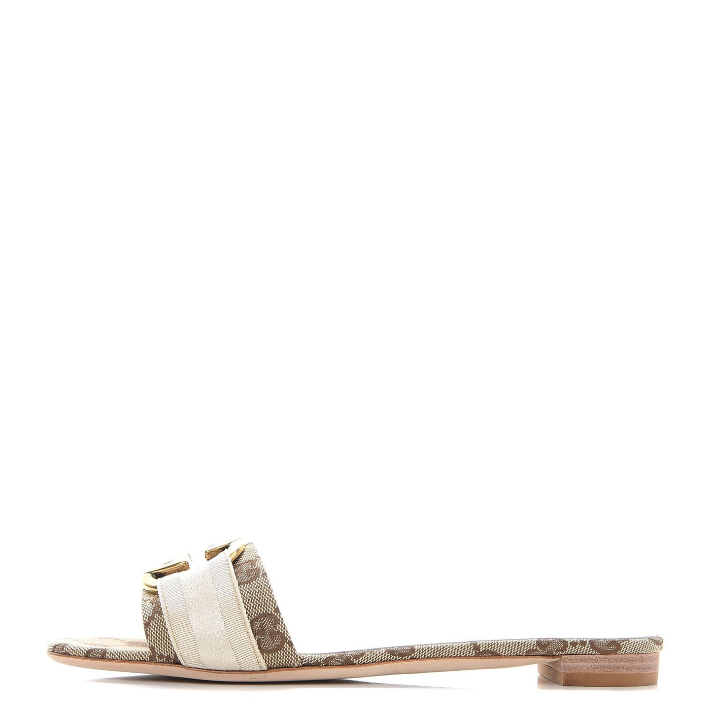 Monogram Web GG Slide Sandals 37 Off White