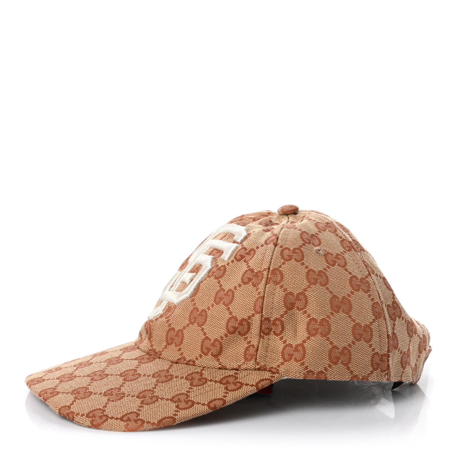 Gucci X MLB Monogram SF Giants Baseball Hat 55-59 Beige Ruggine 1 of 8