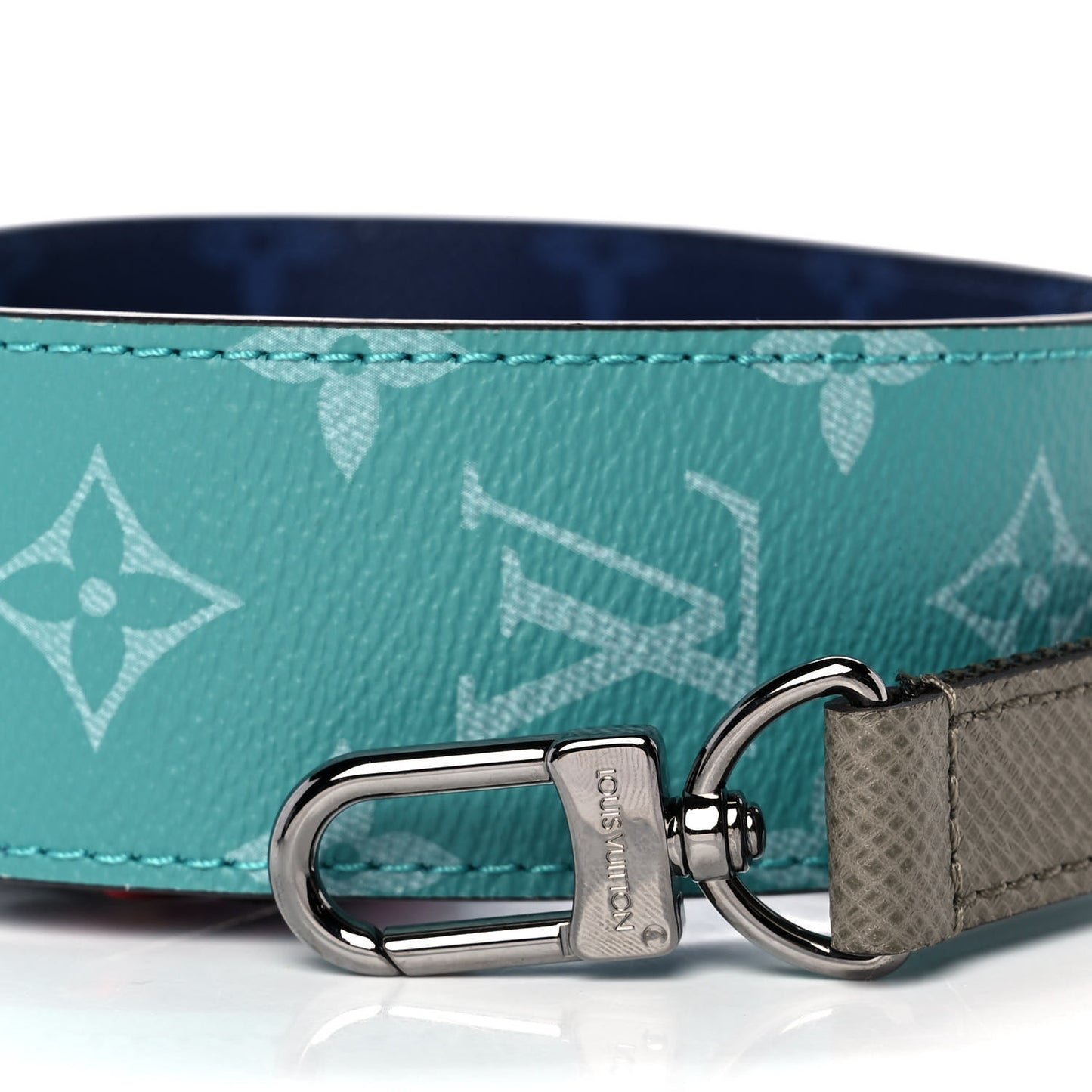 Monogram Bandouliere Shoulder Strap Pacific Blue Turquoise