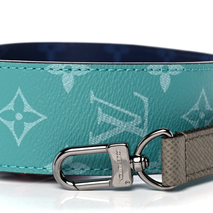 Louis Vuitton Monogram Bandouliere Shoulder Strap Pacific Blue Turquoise 3 of 6