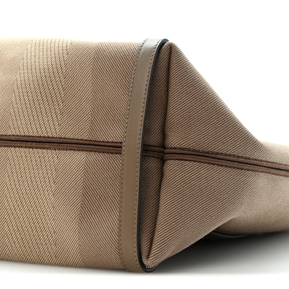 Chloe Canvas Calfskin Medium Logo Carry Tote Deep Taupe 10 of 10