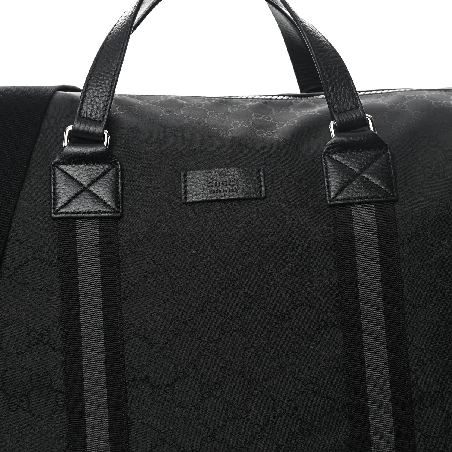 Gucci Nylon Monogram XL Duffle Bag Black 8 of 12