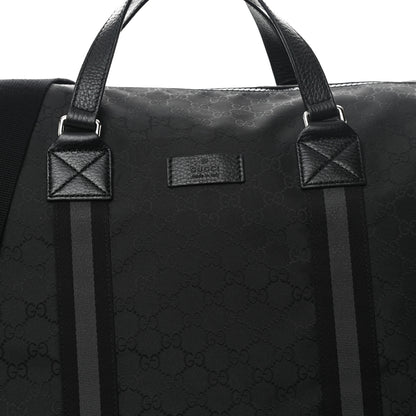 Gucci Nylon Monogram XL Duffle Bag Black 8 of 12