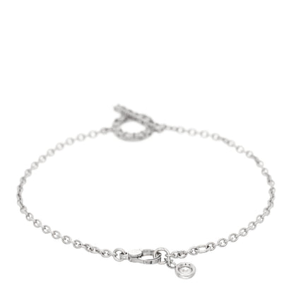 Hermes 18K White Gold Diamond Finesse Bracelet SH 2 of 4