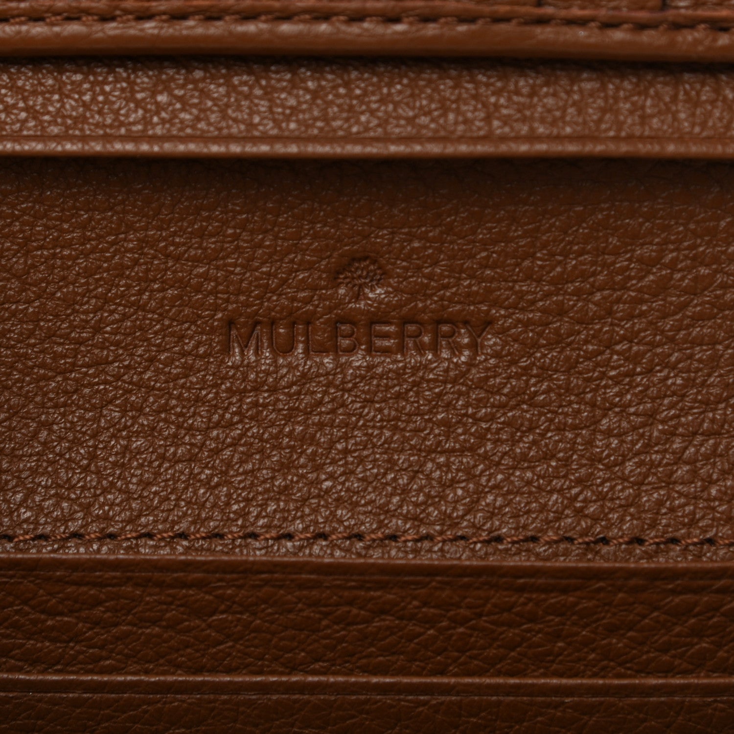 Mulberry Glossy Goatskin French Purse Wallet Brown 5 of 6