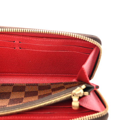 Louis Vuitton Damier Ebene Clemence Wallet Cherry 5 of 7