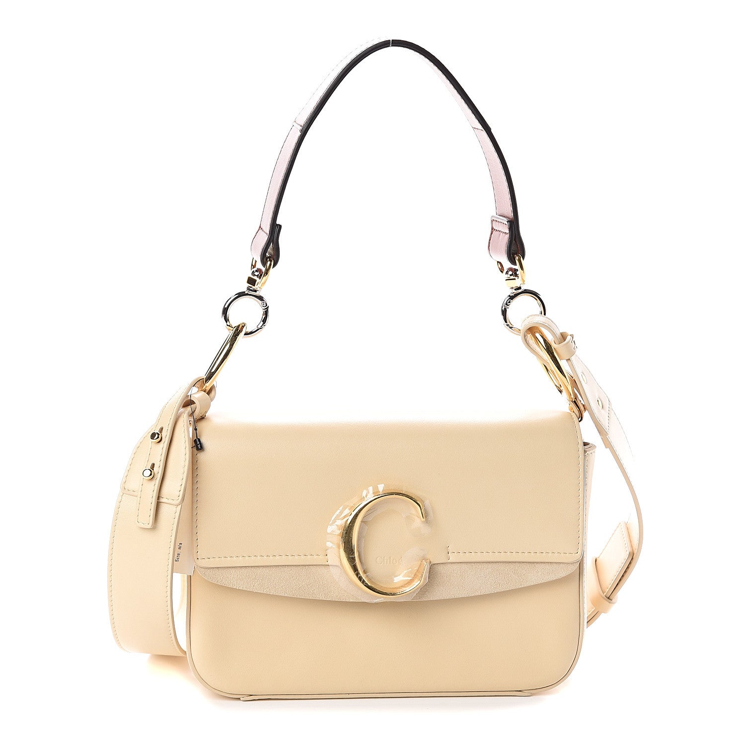Chloe Calfskin Small C Double Carry Blondie Beige 1 of 8