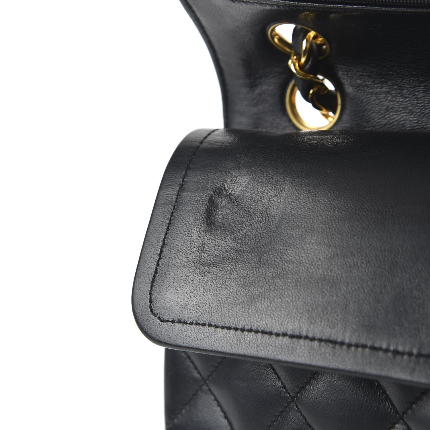 Chanel Lambskin Quilted Small Double Flap Black 12 of 13