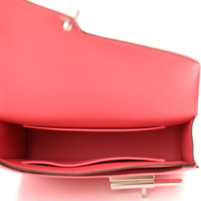Hermes Chevre Chamkila Mini Verrou Chaine Bag Rose Lipstick 5 of 12