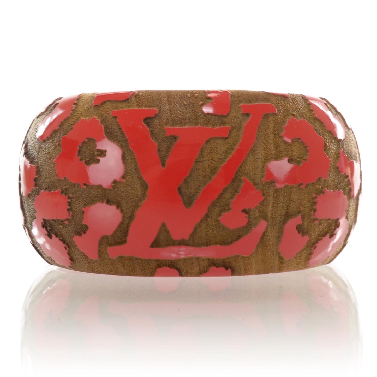 Leomonogram Wide Bracelet Red