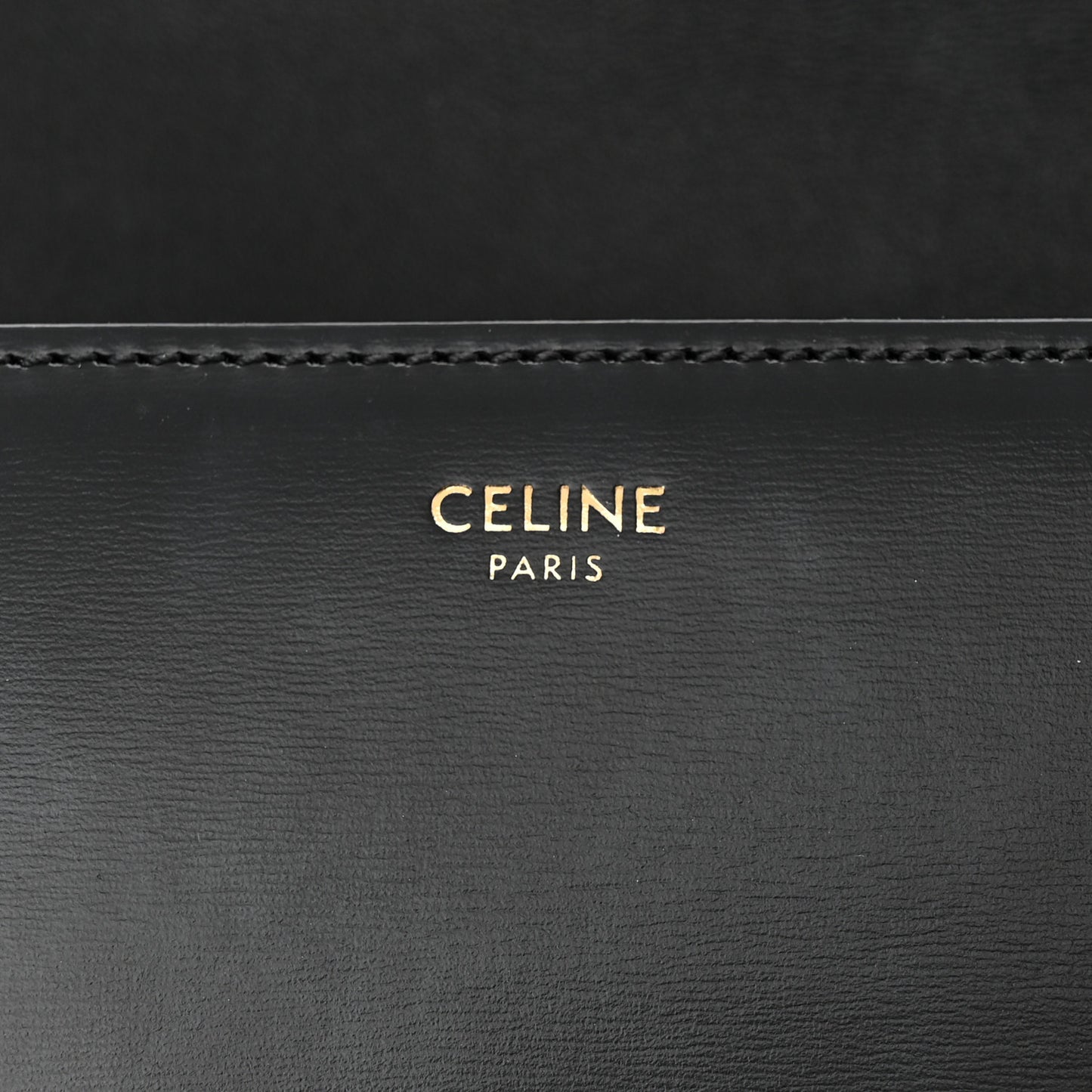 Shiny Calfskin Small Triomphe Black