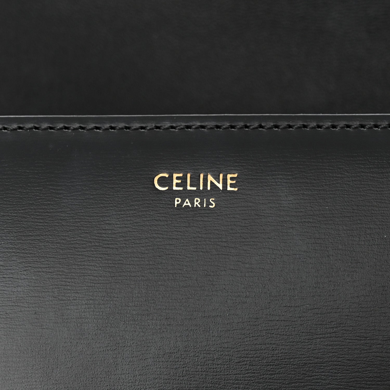 Celine Shiny Calfskin Small Triomphe Black 6 of 10
