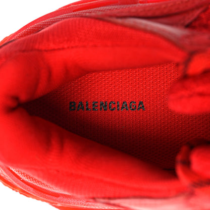 Balenciaga Fabric Mesh Clear Sole Womens Triple S Sneakers 39 Rouge Vif 6 of 15