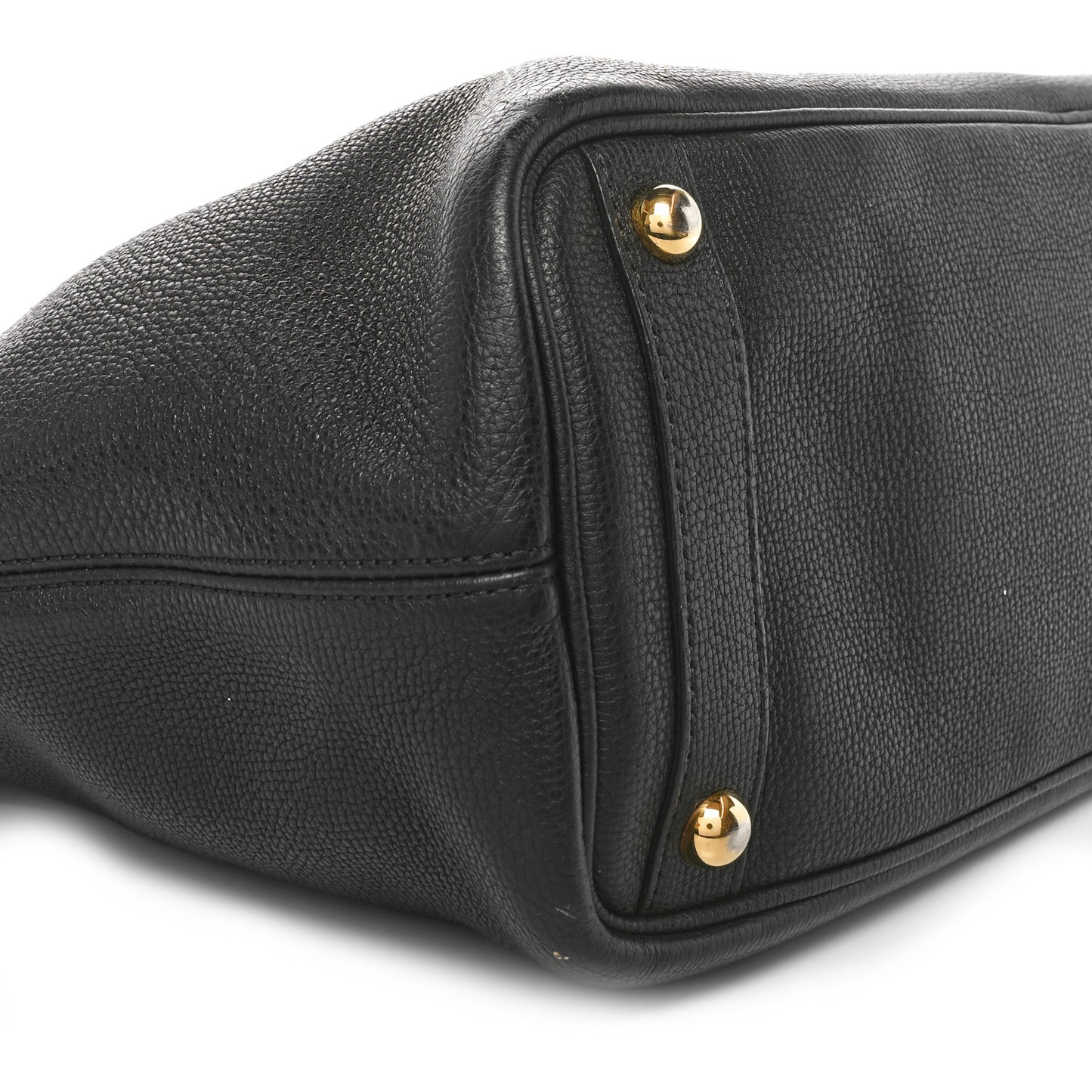 Grainy Calfskin Medium Honeybrook Tote Black