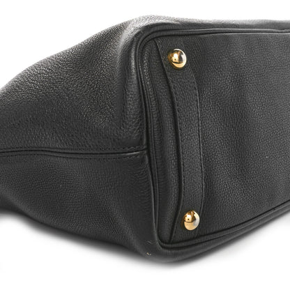 Burberry Grainy Calfskin Medium Honeybrook Tote Black 8 of 9