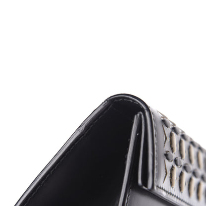 Alaia Calfskin Laser Cut Clutch Black White 10 of 12