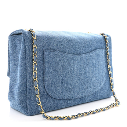 Chanel Denim Souplissimo Maxi Flap Blue 3 of 10