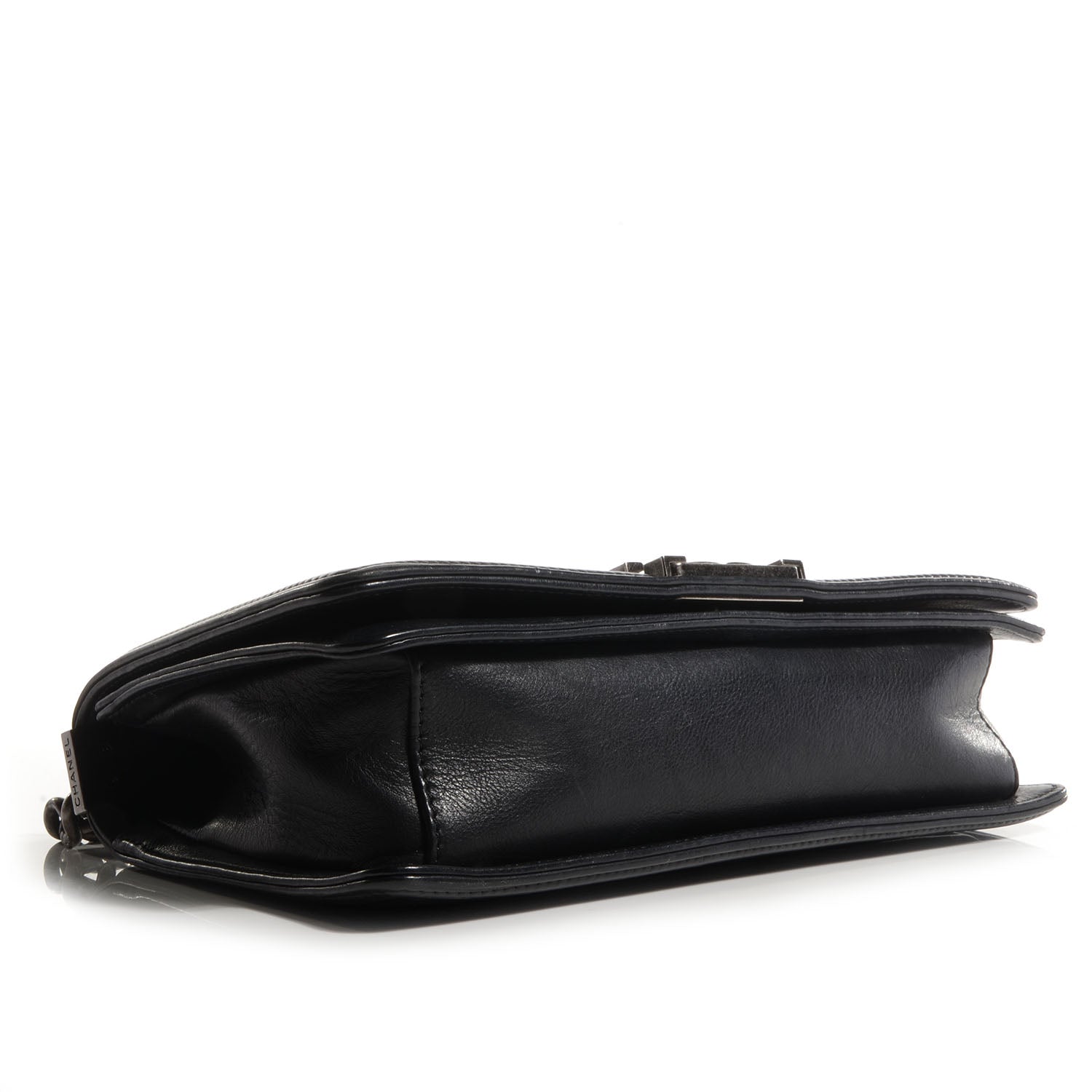 Chanel Calfskin Crystal Embossed Medium Boy Flap Black 4 of 8