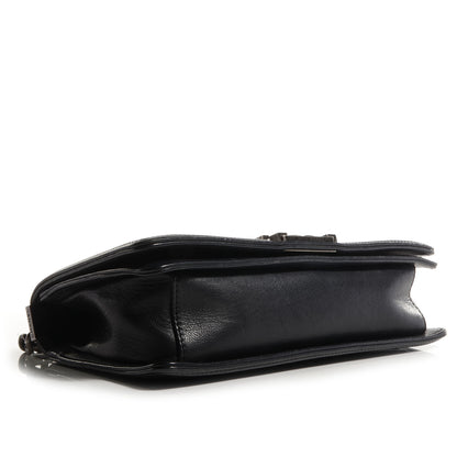 Chanel Calfskin Crystal Embossed Medium Boy Flap Black 4 of 8