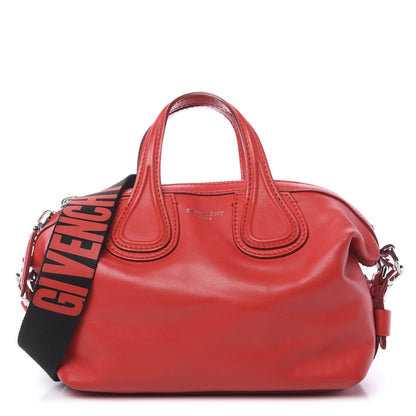 Givenchy Calfskin Micro Nightingale Logo Strap Red 1 of 10
