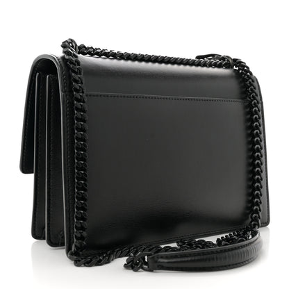Saint Laurent Calfskin Medium Monogram Monochrome Sunset Black 3 of 10