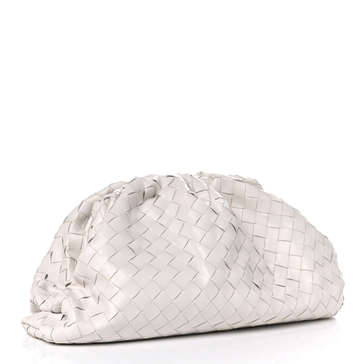 Nappa Maxi Intreccio The Pouch Oversized Clutch Plaster