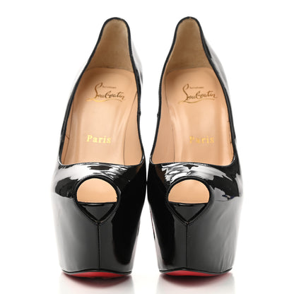 Christian Louboutin Patent Daffodile Peep Toe 160 Pumps 36.5 Black 2 of 7