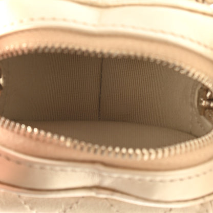 Chanel Metallic Lambskin Quilted CC In Love Heart Zipped Arm Coin Purse Gold 5 of 9